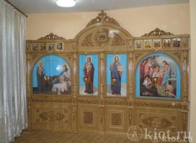 Иконостас одноярусный в Домовом храме при храме Рождества Христова с. осташково Иконостас одноярусный в Домовом храме при храме Рождества Христова с. осташково