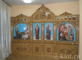 Иконостас прямой в Домовом храме при храме Рождества Христова с. осташково Иконостас прямой в Домовом храме при храме Рождества Христова с. осташково